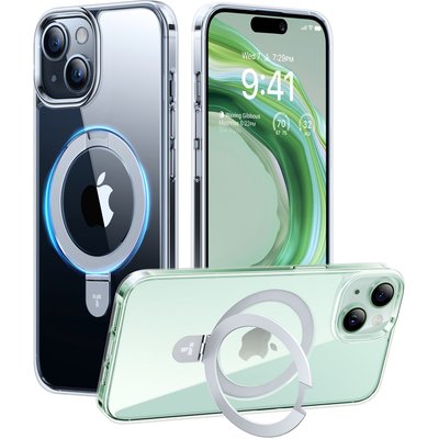 Coque intégrale iPhone 15 Plus MagSafe + support transp TORRAS