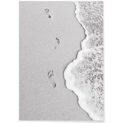 Affiche Nature Plage noir et blanc L'AFFICHERIE