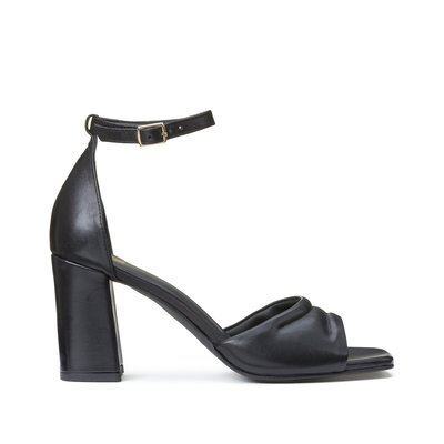 Sandales talon mi haut La Redoute