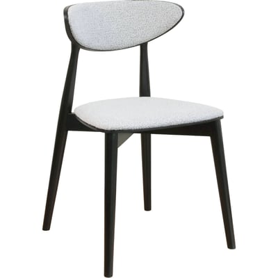 Chaise de salle à manger en bois et bouclette RECOLLECTION