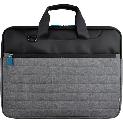 Sacoche 15-16'' Classic gris/bleu ESSENTIEL B