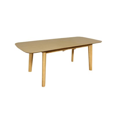 Table à manger extensible rectangulaire placage chêne 4-6 places HOLY SWEEEK