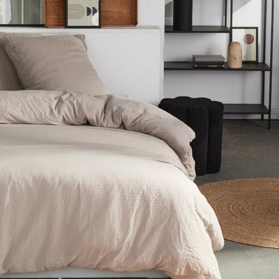 Parure de lit gaze de coton unie DUNE ESSENTIAL TODAY