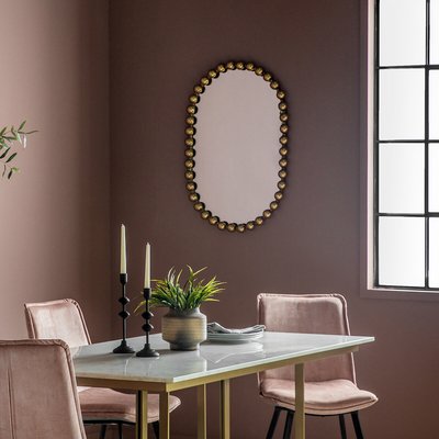 90cm Gold Oval Mirror SO'HOME