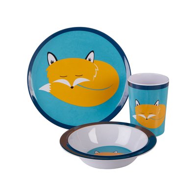 3-Piece Kids Fox Dinner Set SO'HOME