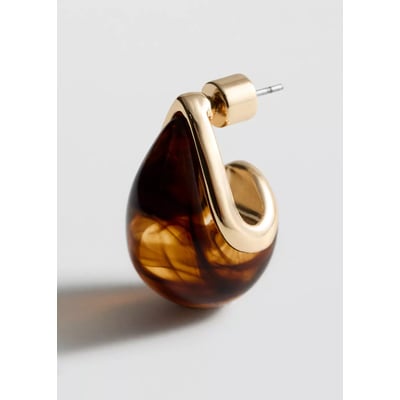 Boucles d'oreilles goutte résine MANGO