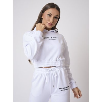 Sweat à Capuche enfilable en molleton crop top PROJECT X