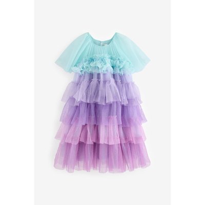 Robe en maille étincelante à volants NEXT