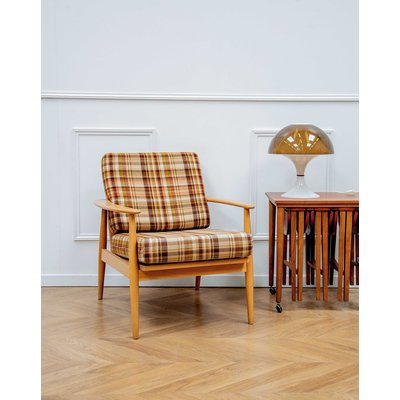 Fauteuil en hêtre Jakob N°401 - Bon état DEBONGOUT