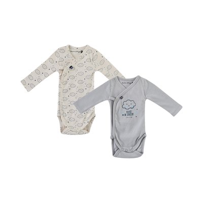 Lot de 2 bodies ouverture devant ewen SUCRE D'ORGE