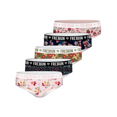 Lot de 5 Culottes Surprise microfibre FREEGUN