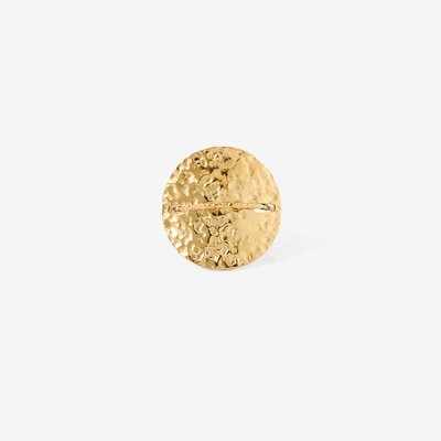 Bague médaille dorée acier inoxydable BALABOOSTE