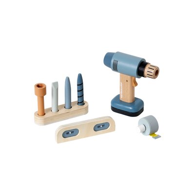 Perceuse visseuse et ses accessoires en bois VERTBAUDET