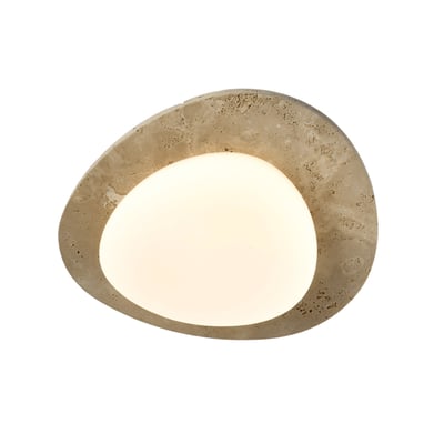 Plafonnier LED travertin naturel - NYMÉRIA KOSILUM