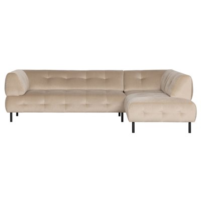 Canapé d'angle droit 5 places en velours - LLOYD WOOOD