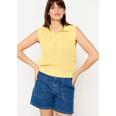 Débardeur col polo en maille LOLALIZA
