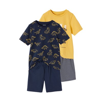 Lot de 2 pyjashorts dino VERTBAUDET
