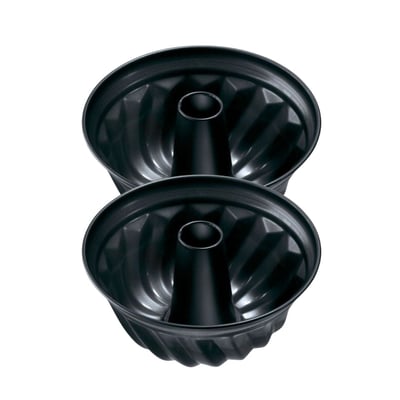 Lot de 2 moules à gâteaux 22/22 cm Black metallic Black ZENKER