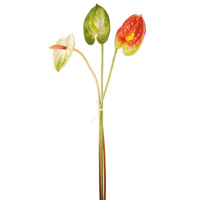 Tige de trio d'anthurium artificielle H61 SIA DECO