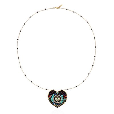 Collier chaîne avec charm central avec perles JANEIRA HIPANEMA