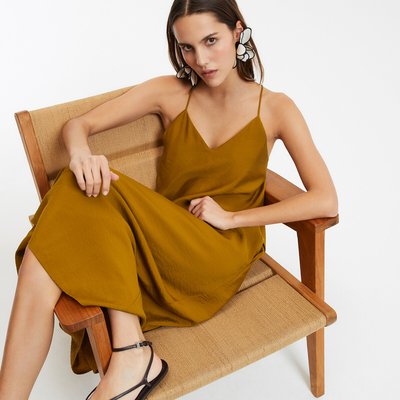 Robe longue, à fines bretelles LA REDOUTE COLLECTIONS