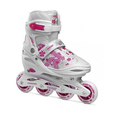Roller JR  jokey 3.0 blanc-rose T38-41 ROCES