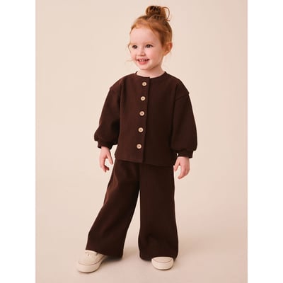 Cardigan à manches raglan et pantalon large NEXT