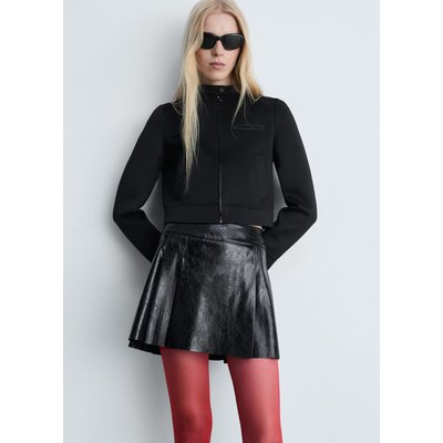 Jupe plissee cuir La Redoute