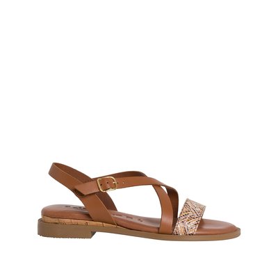 Leather Flat Sandals TAMARIS