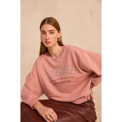 Sweat-shirt à manches longues en coton mélangé LESHOP Maison 123