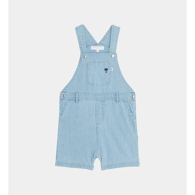 Salopette Courte Denim Ami Coton Bio CADET ROUSSELLE