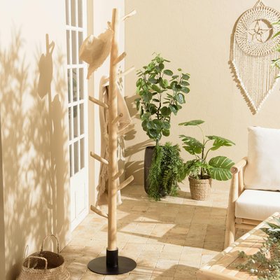 Porte-manteau arbre teck naturel MANAK PIER IMPORT