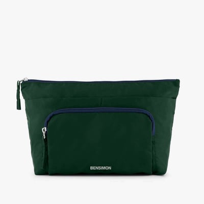 Trousse souple zippée avec poche extérieure en nylon recyclé BEAUTY POCKET BENSIMON