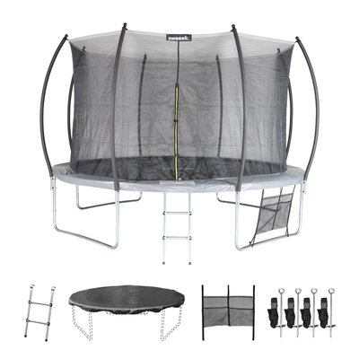 Trampoline 370cm filet intérieur avec pack d'accessoires SATURNE INNER XXL SWEEEK