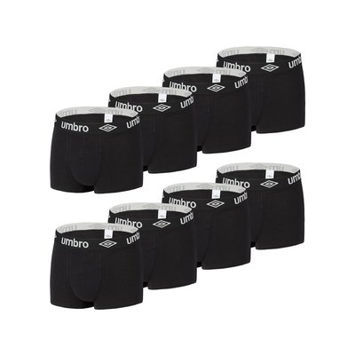 Lot de 8 Boxers coton Uni UMBRO