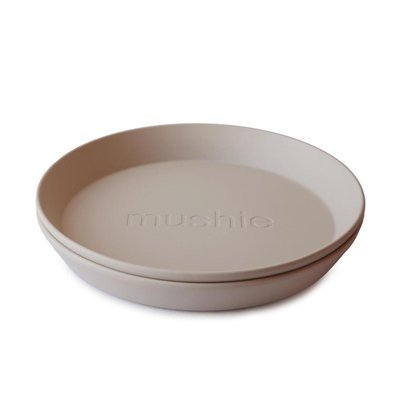 Lot de 2 assiettes rondes MUSHIE