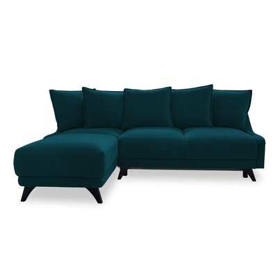 Canapé d'Angle Convertible en Velours 4 places - ROYAL LISA DESIGN
