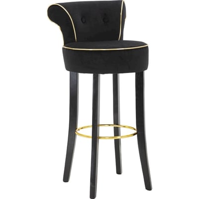 Tabouret de bar capitonné dossier enveloppant RECOLLECTION