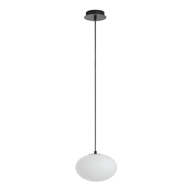 Suspension globe Press noir mat Diam.22 MILLUMINE