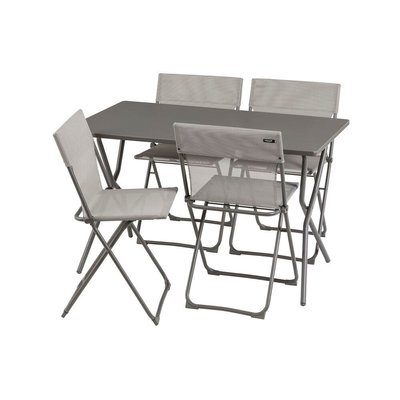 Ensemble 1 table 4 chaises pliantes - BALCONY LAFUMA MOBILIER
