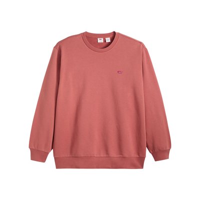 Sweat coupe droite Levi's® Grande Taille en coton rouge brique avec le logo brodé en petit - Taille 4XL LEVI'S