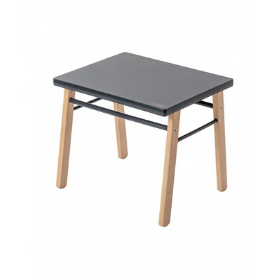 Pack Table enfant Gabriel + Chaise basse Louise Hybride anthracite COMBELLE