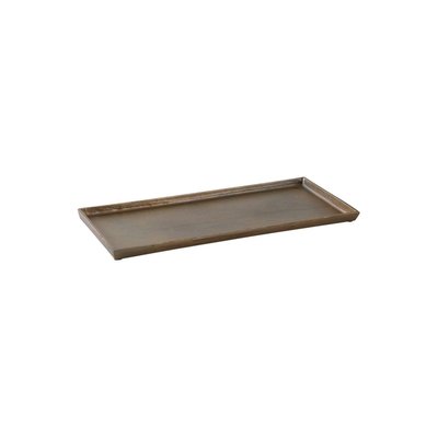 Plateau en métal doré antique Rectangulaire AUBRY GASPARD