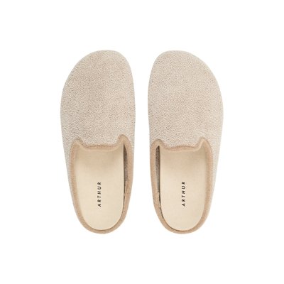 Mules en cuir et laine, Eponge ARTHUR