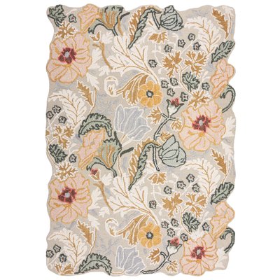 Tapis pure laine floral ZINNIA NOVATREND