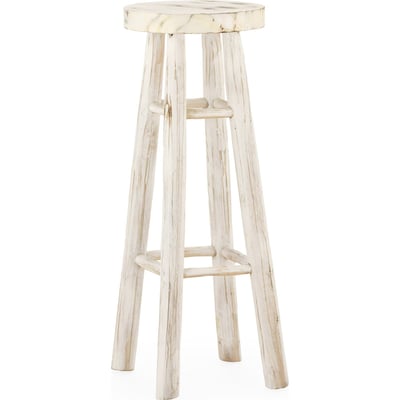 Tabouret haut en teck massif outdoor RECOLLECTION