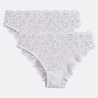 Lot de 2 culottes tout dentelle, Lison LA REDOUTE COLLECTIONS