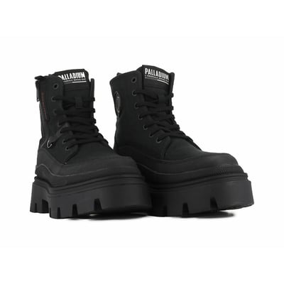 Boots en cuir talon large PALLADIUM