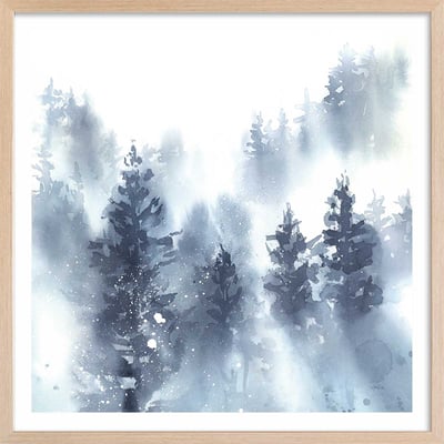 Affiche Neige sur la forêt HEXOA