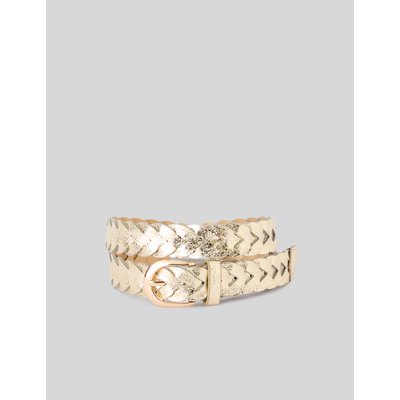Ceinture tressée métallisée BZB